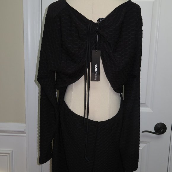 Layla Honeycomb Romper - Black - Picture 4 of 5